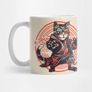 Vector style edo cat Mug